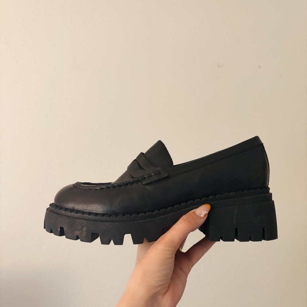 FREE PEOPLE LYRA LUG SOLE LOAFERS - Picture 4 of 12